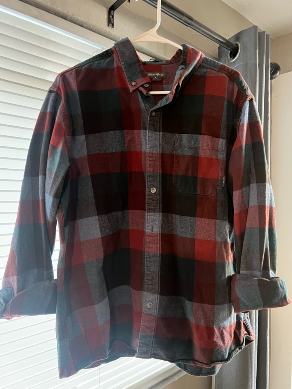 Eddie Bauer Plaid Button-Up Shirt